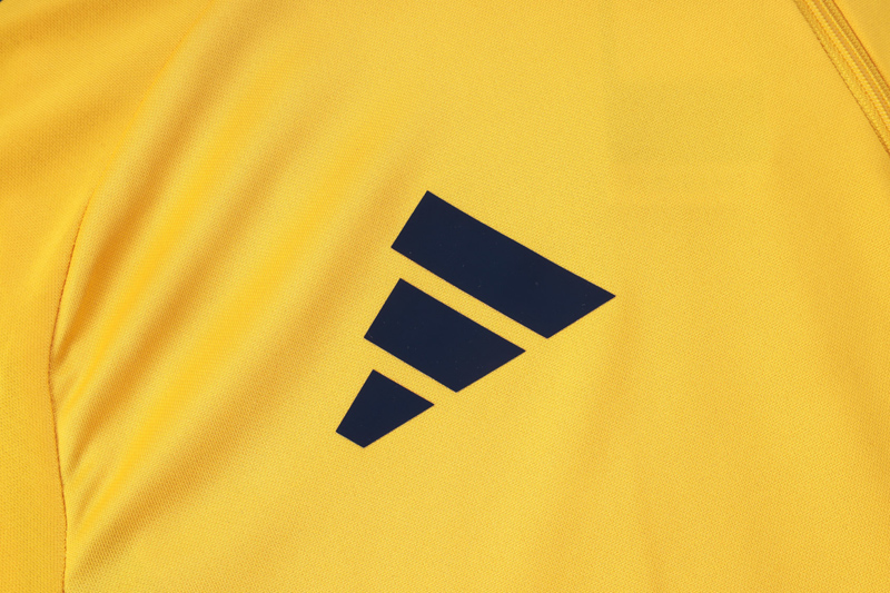 25-26 Boca Juniors Yellow Half Pull Tracksuit #B25109(半拉链)