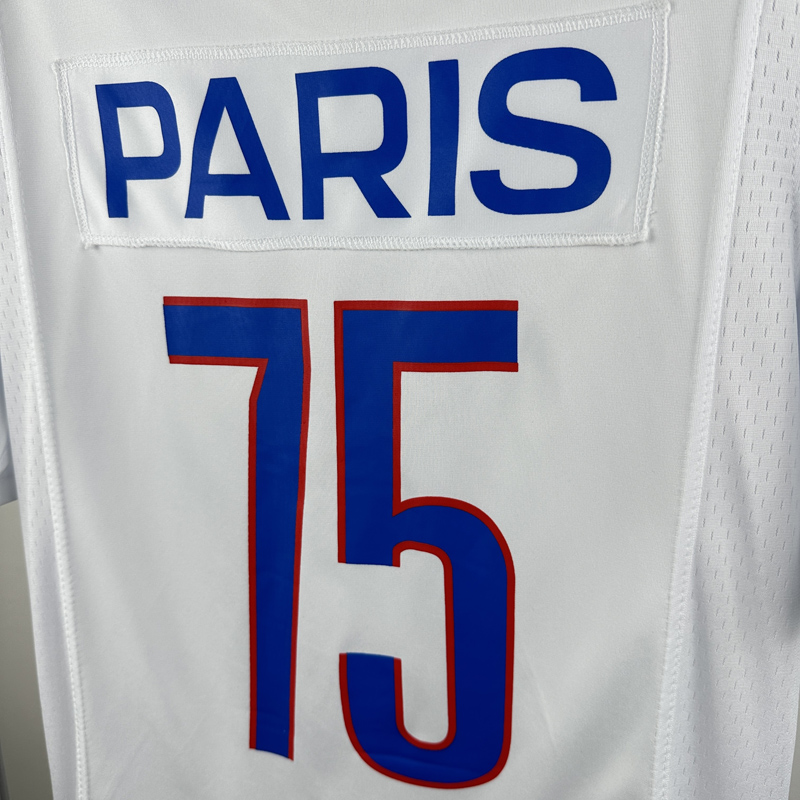 25-26  PSG #75 Casual Edition White NFL Jersey