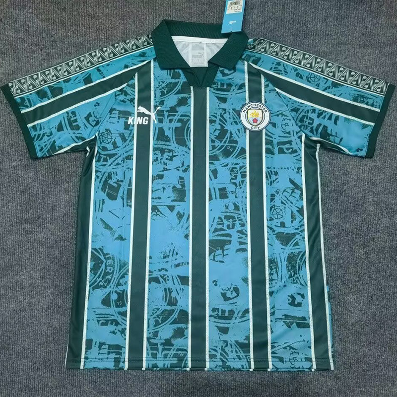 25-26 Man City Blue Green #9 Special Edition Training shirts