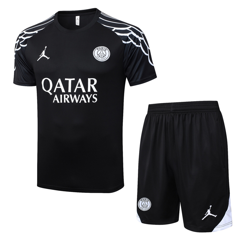 25-26 PSG Jordan Black Training Short Suit #D25187