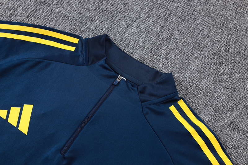 25-26 Boca Juniors Royal blue Half Pull Tracksuit #B25108(半拉链)