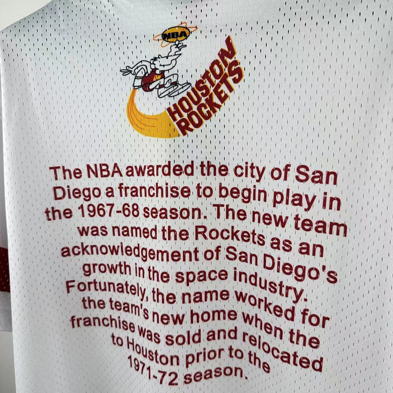 2026 ROCKETS White Retro High Quality Casual T-Shirt #MN