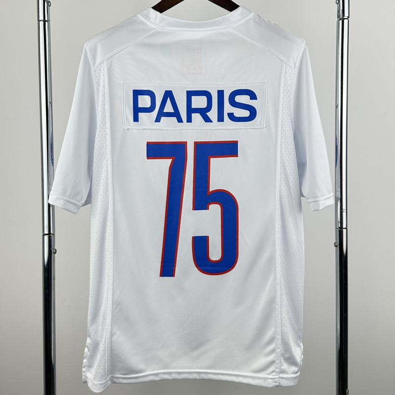 25-26  PSG #75 Casual Edition White NFL Jersey