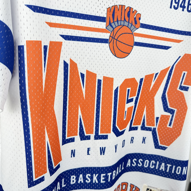 2026 KNICKS White Retro High Quality Casual T-Shirt #MN