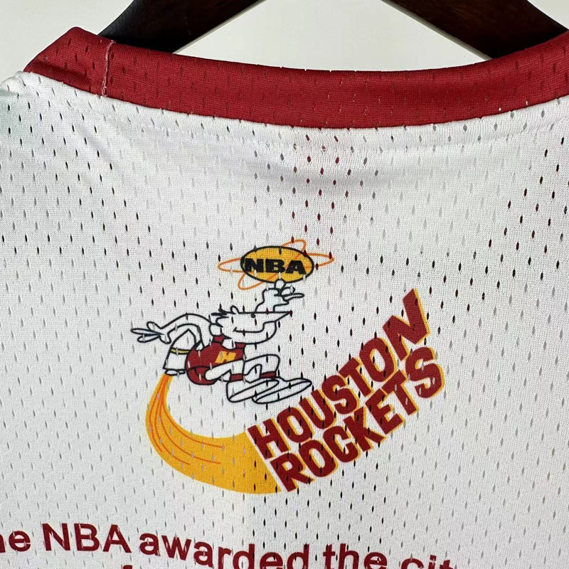 2026 ROCKETS White Retro High Quality Casual T-Shirt #MN