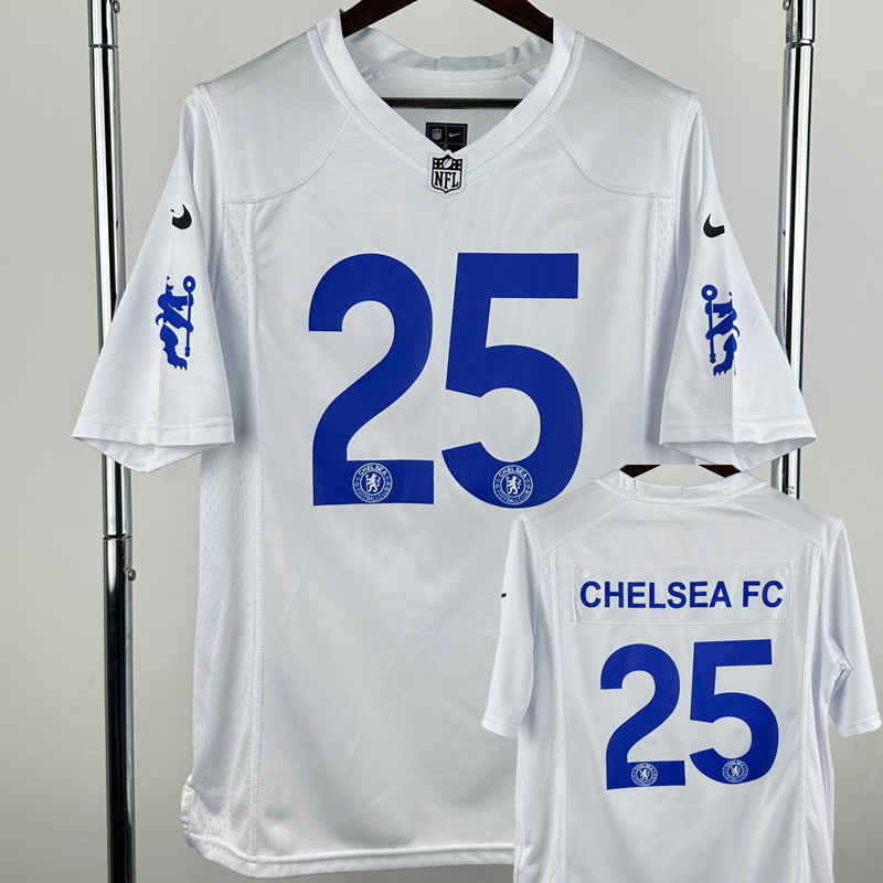 25-26 CHE #25 Casual Edition White NFL Jersey