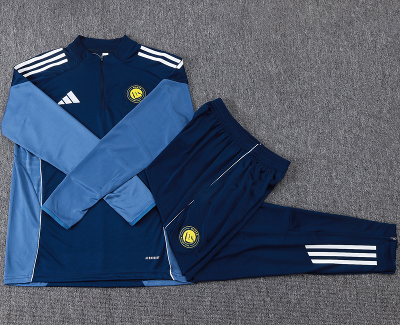 25-26 Al-Nassr Royal blue Half Pull Tracksuit #B25110(半拉链)