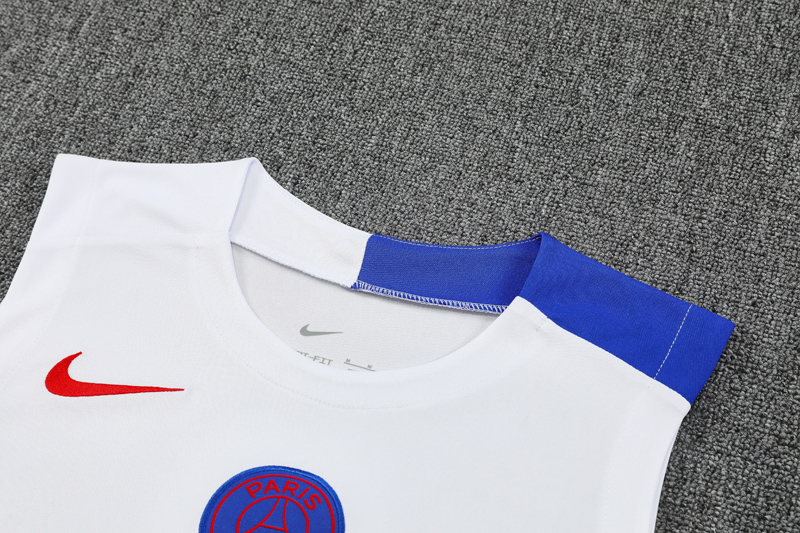 25-26 PSG White Tank top and shorts suit
