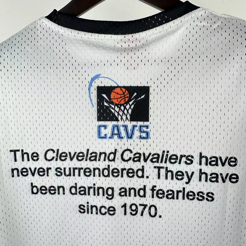 2026 Cleveland Cavaliers White Retro High Quality Casual T-Shirt #MN