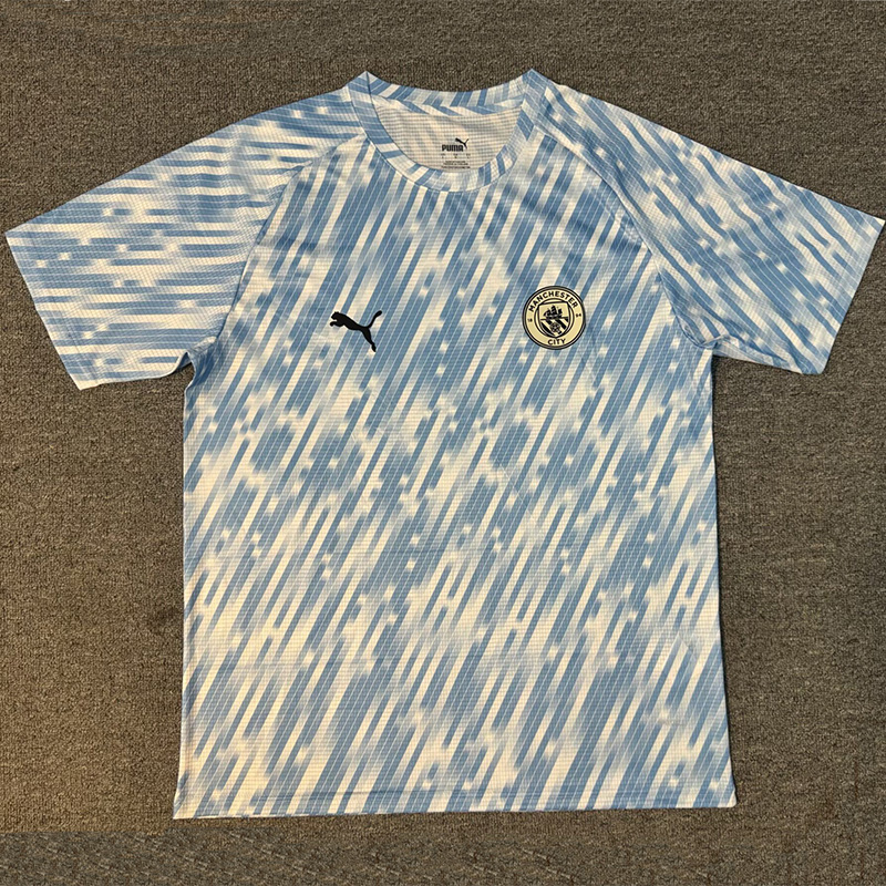 25-26 Man City Blue White Training shirts