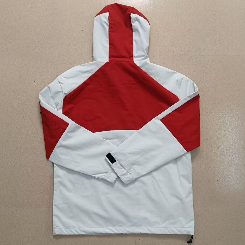 25-26 Sevilla White Red Windbreaker
