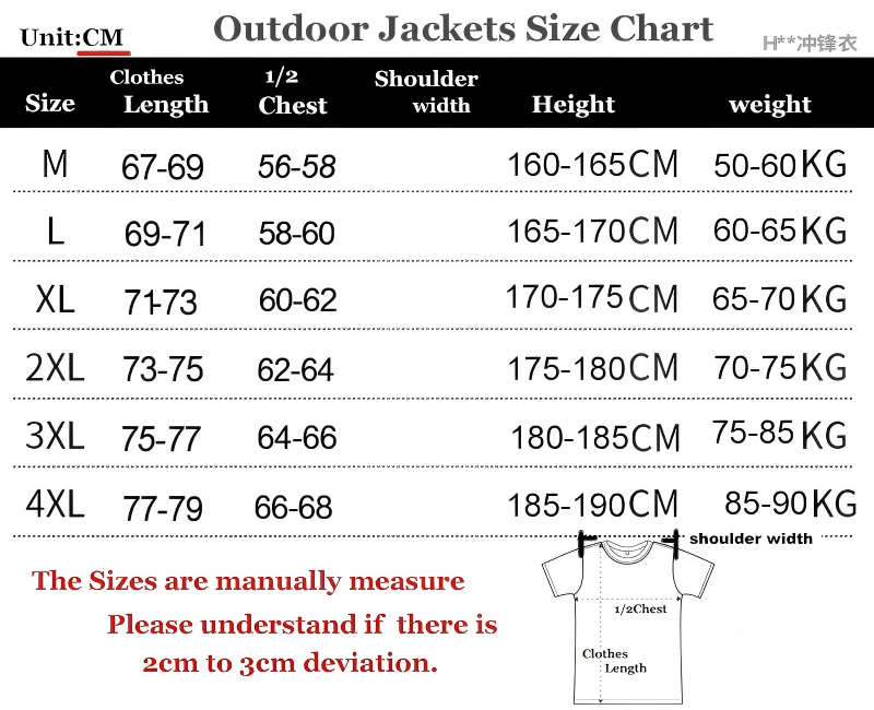 2025 AD Black Outdoor Jackets #H1004冲锋衣