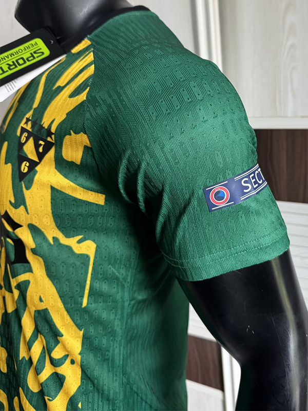 667 Apeshit X La secte 2023 Green Player Version Training shirts