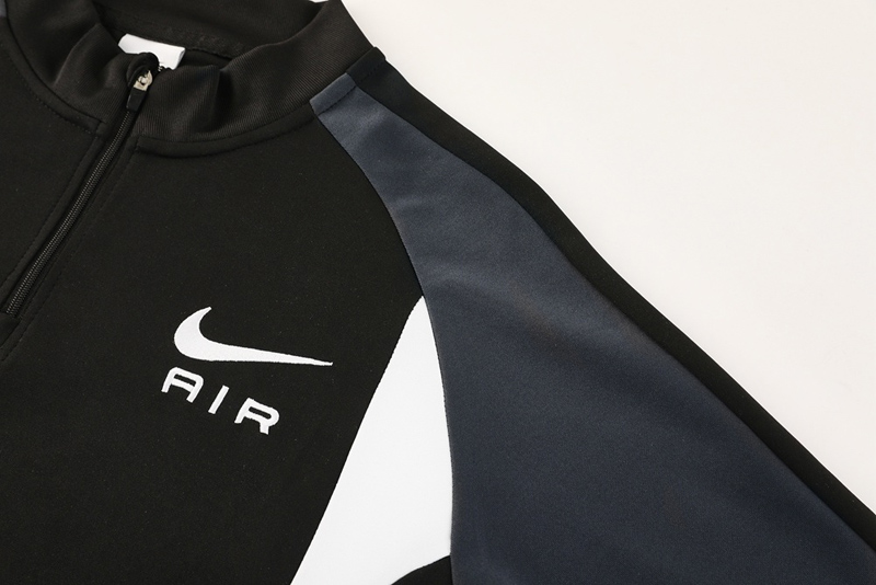 2025 NK Black Gray Half Pull Tracksuit #NB11 (半拉链)