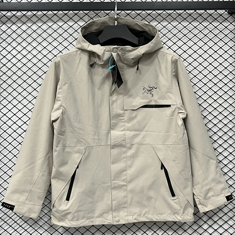 2025 ARC-TERYX Khaki Outdoor Jackets #H1003冲锋衣