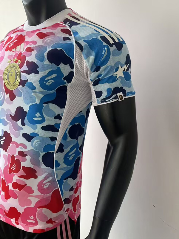 25-26 Bathing APE Blue Pink Special Edition Player Version Training shirts