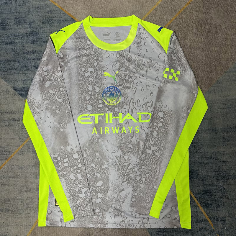 25-26 Man City Third Long Sleeve Soccer Jersey (长袖)