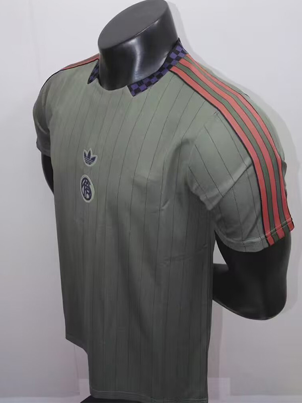 25-26 Bayern Green Grey Casual Edition Player Version Training shirts