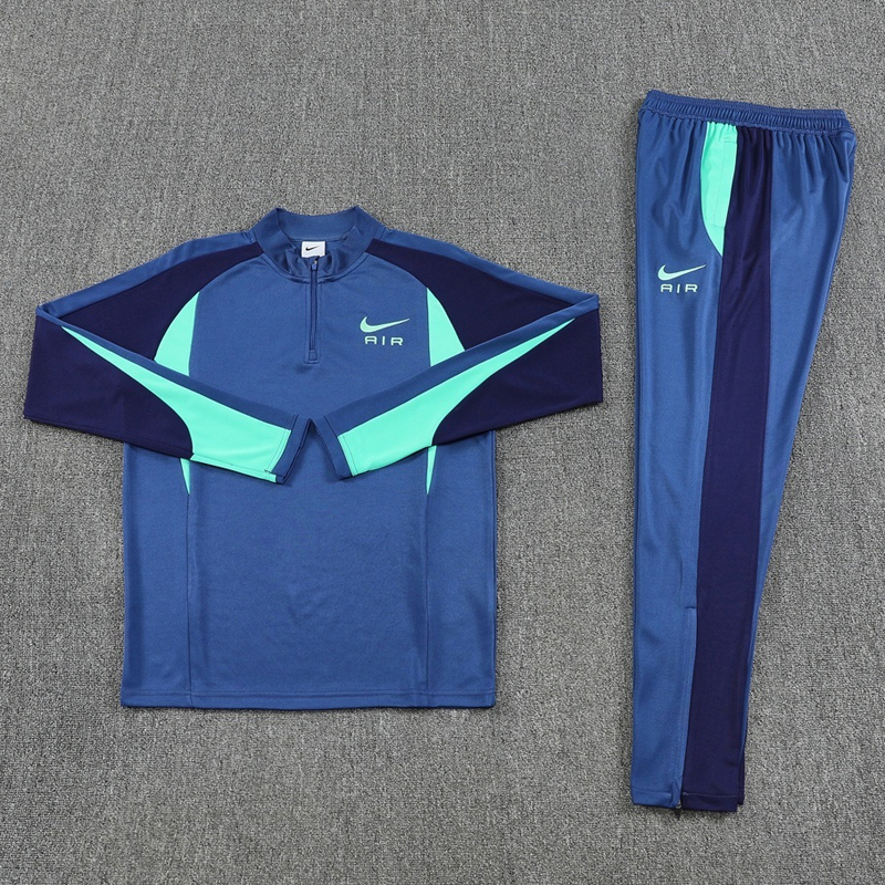 2025 NK Royal blue Half Pull Tracksuit #NB11 (半拉链)