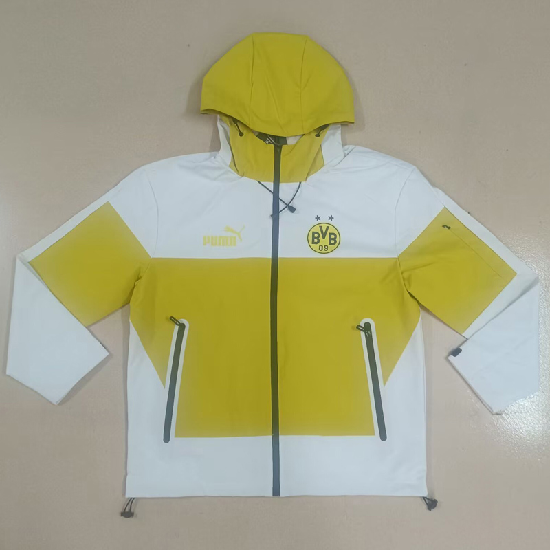 25-26 Dortmund White Yellow Windbreaker