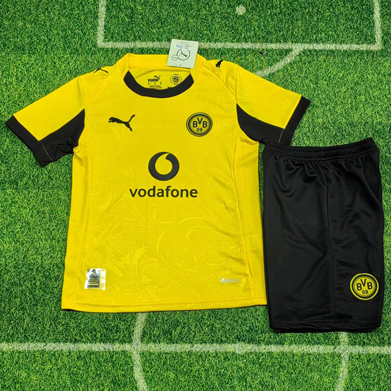 25-26 Dortmund Cup Match Home Kids Soccer Jersey (杯赛版)