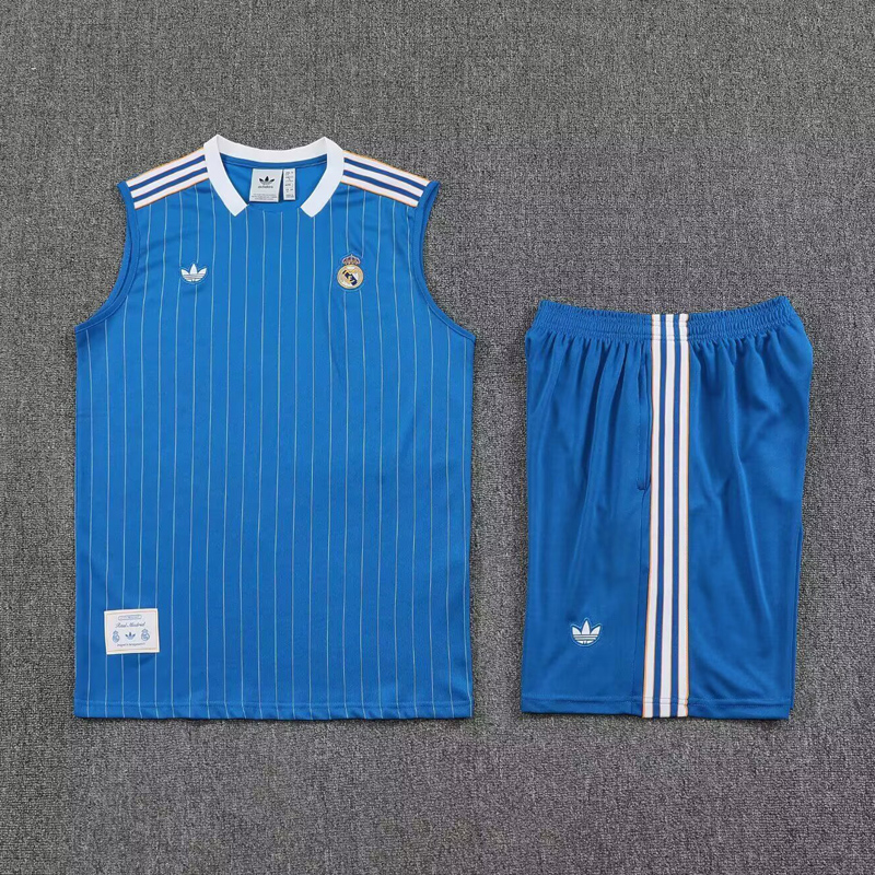 25-26 RMA Blue Tank top and shorts suit #条纹