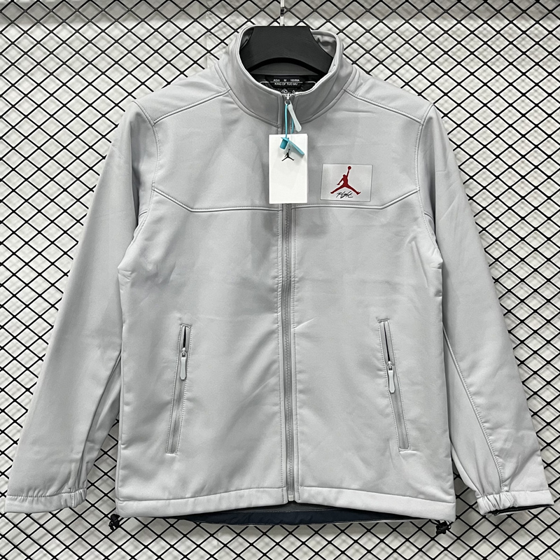 2025 Jordan Grey Outdoor Jackets #RK907软料