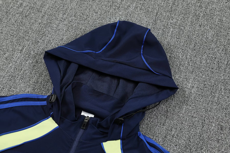 25-26 Boca Juniors Royal blue Hoodie Jacket Tracksuit