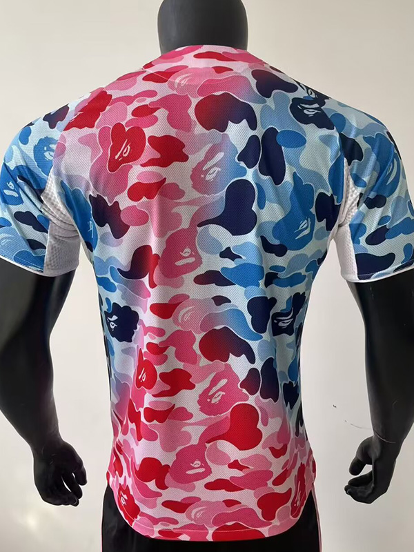 25-26 Bathing APE Blue Pink Special Edition Player Version Training shirts