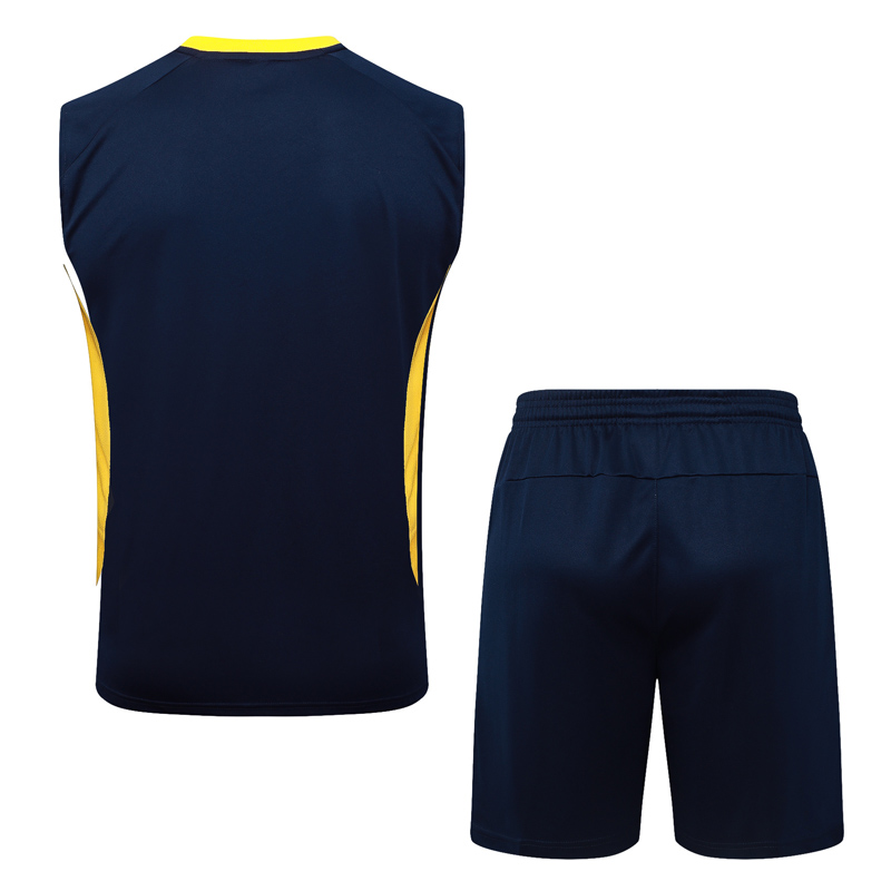 25-26 Santos FC Royal blue Tank top and shorts suit #D25184