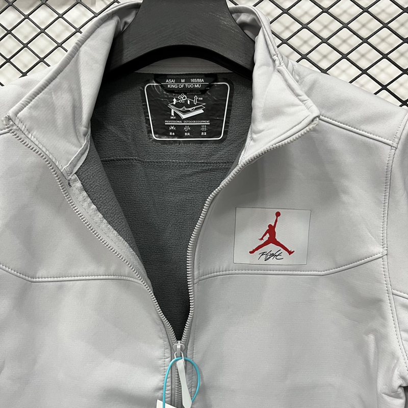 2025 Jordan Grey Outdoor Jackets #RK907软料
