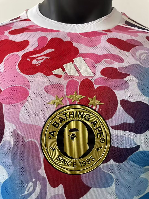 25-26 Bathing APE Blue Pink Special Edition Player Version Training shirts