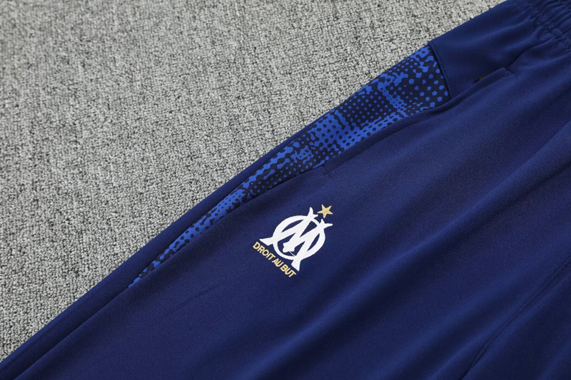 25-26 Marseille Royal blue Half Pull Tracksuit (半拉链)