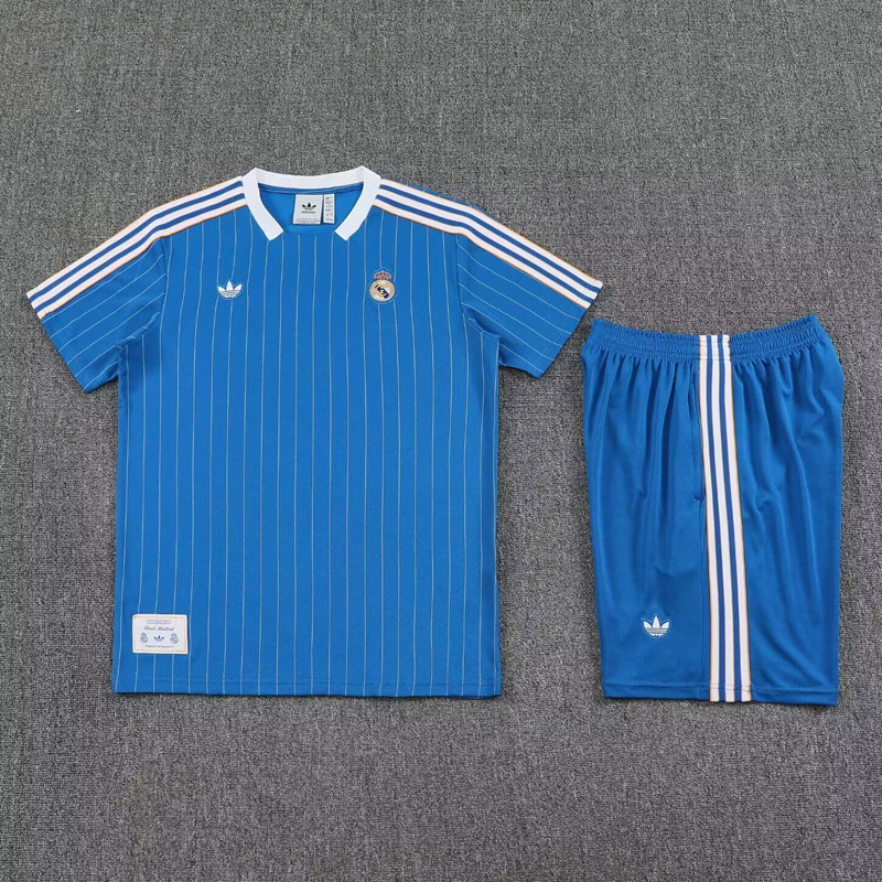 25-26 RMA Blue Training Short Suit #条纹