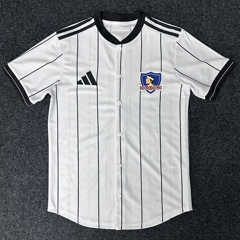 25-26 Colo-Colo White Casual Edition Baseball Jersey
