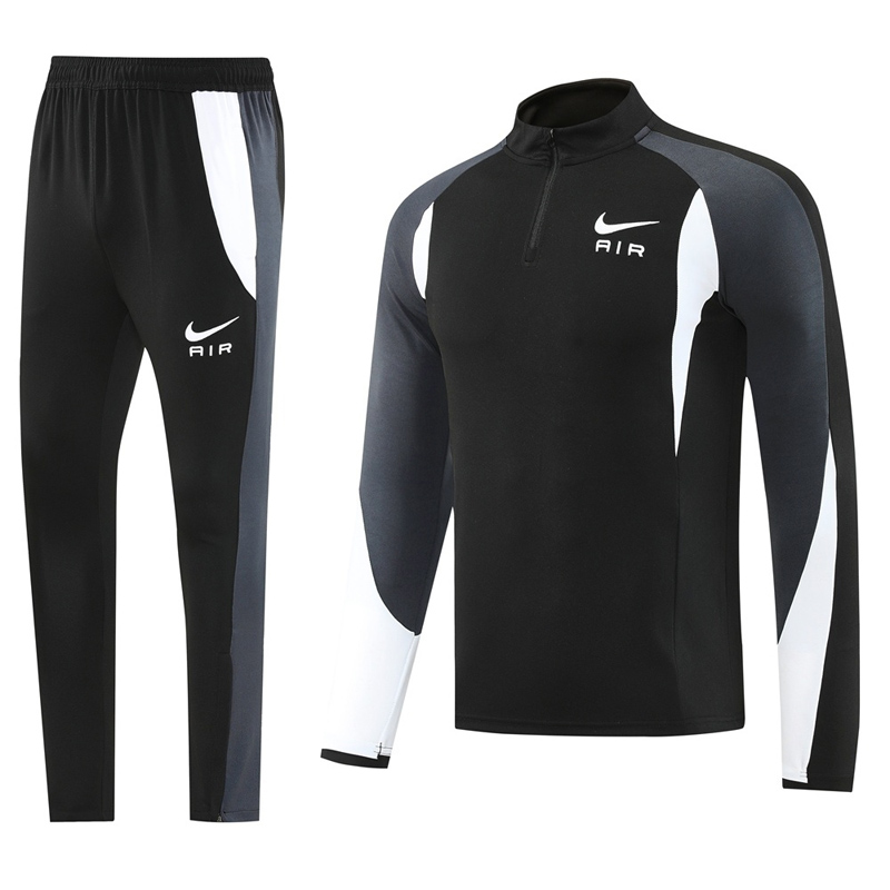 2025 NK Black Gray Half Pull Tracksuit #NB11 (半拉链)