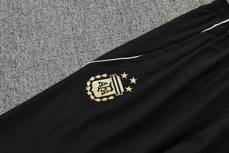 25-26 Argentina Black Hoodie Jacket Tracksuit