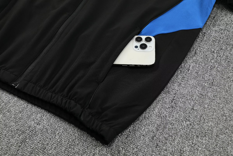 25-26 Man Utd Black Hoodie Jacket Tracksuit