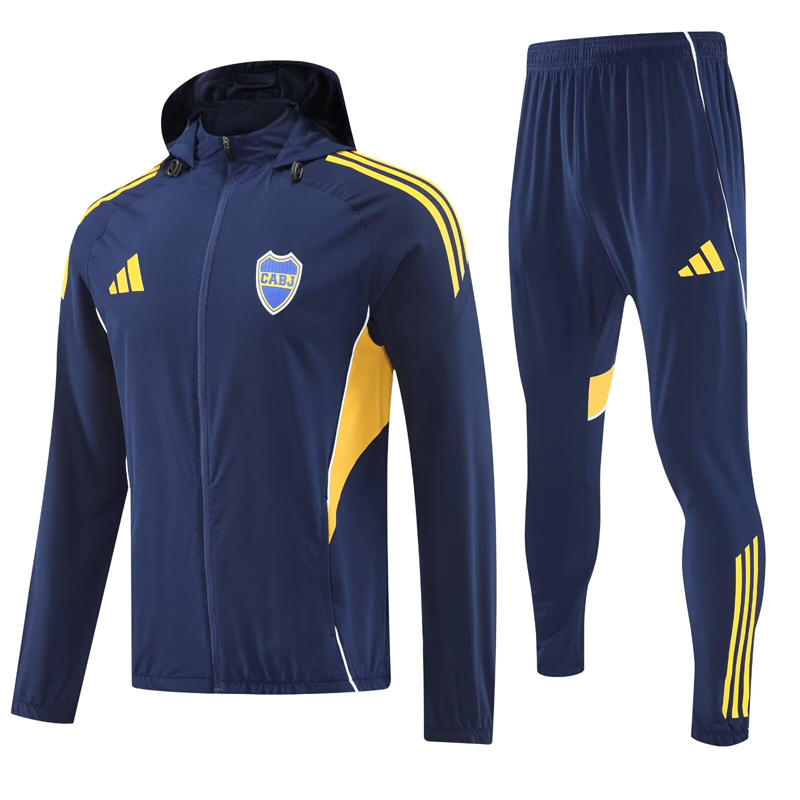 25-26 Boca Juniors Royal blue Hoodie Jacket Tracksuit