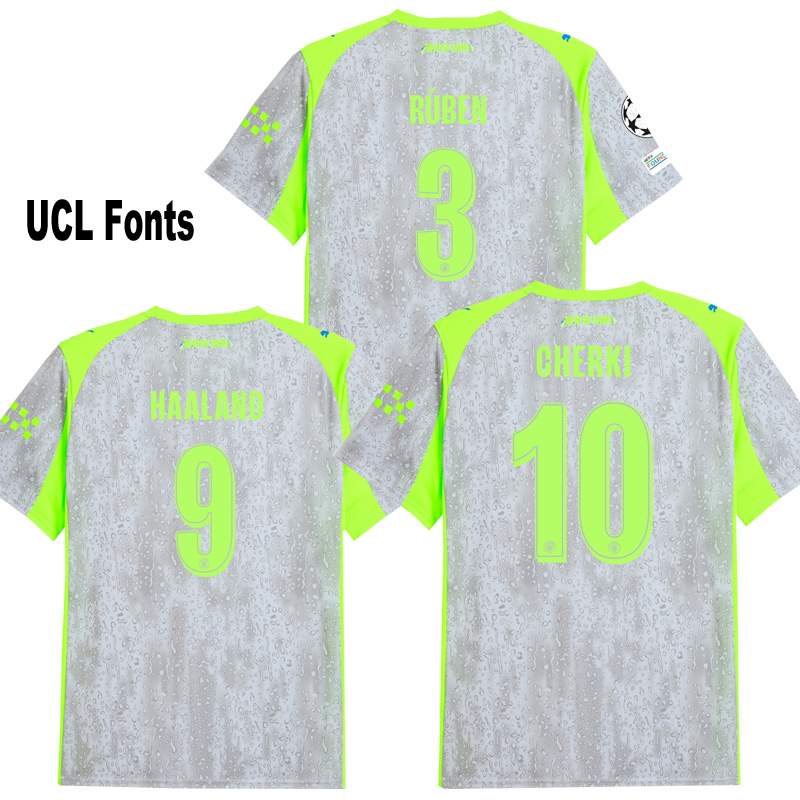 25-26 Man City Third Long Sleeve Soccer Jersey (长袖)