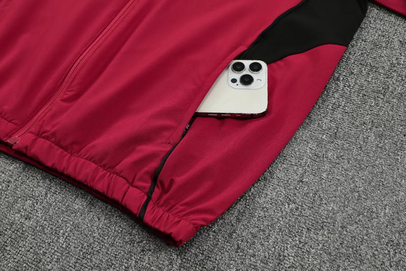 25-26 Man Utd Red Hoodie Jacket Tracksuit