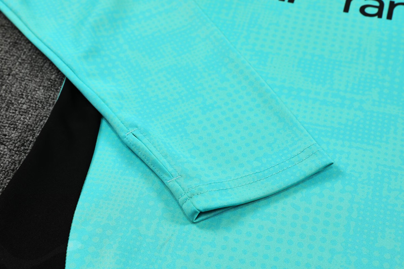 25-26 Marseille Lake blue Half Pull Tracksuit (半拉链)