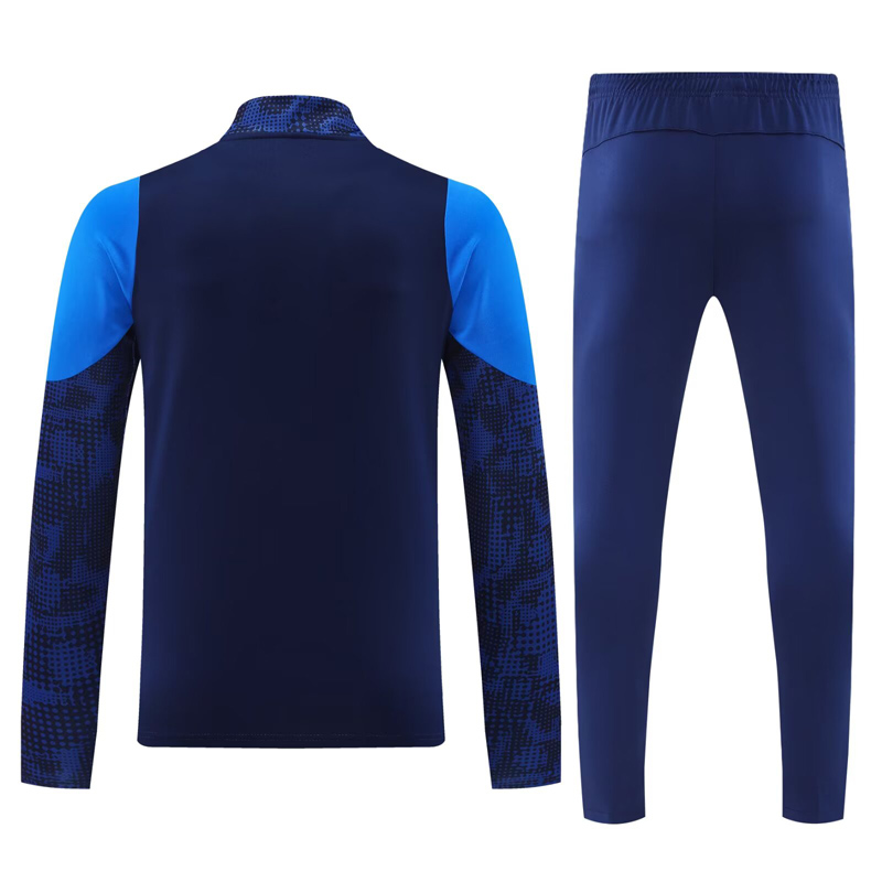 25-26 Marseille Royal blue Half Pull Tracksuit (半拉链)