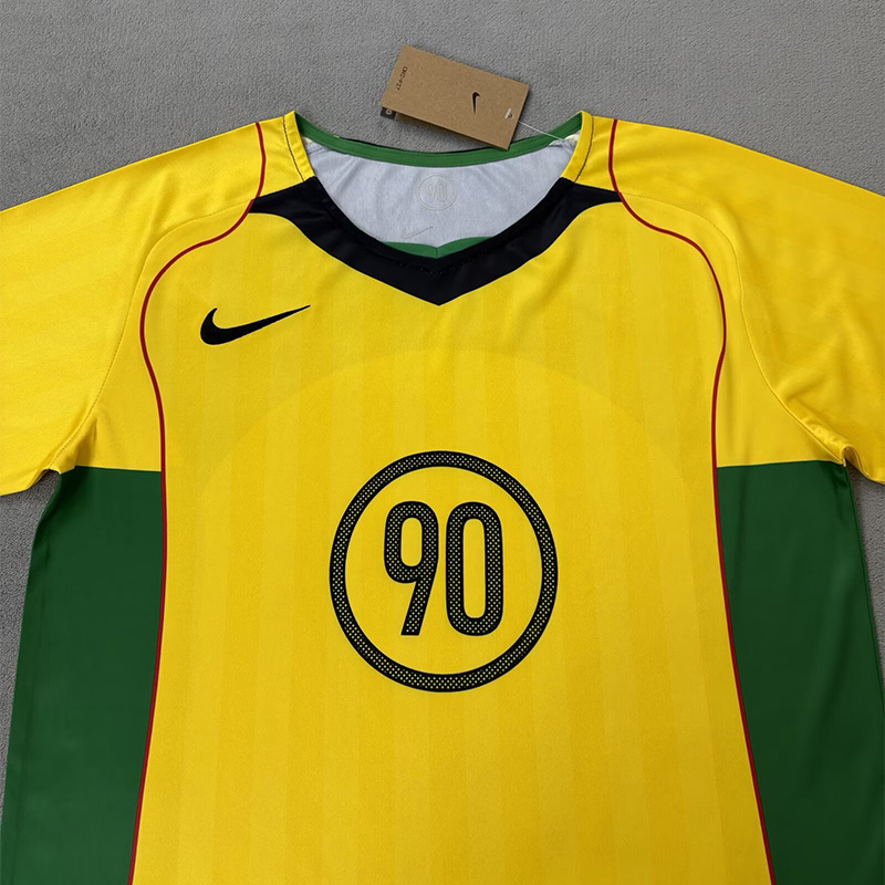25-26 T90NK Yellow Green Fans Training Shirts