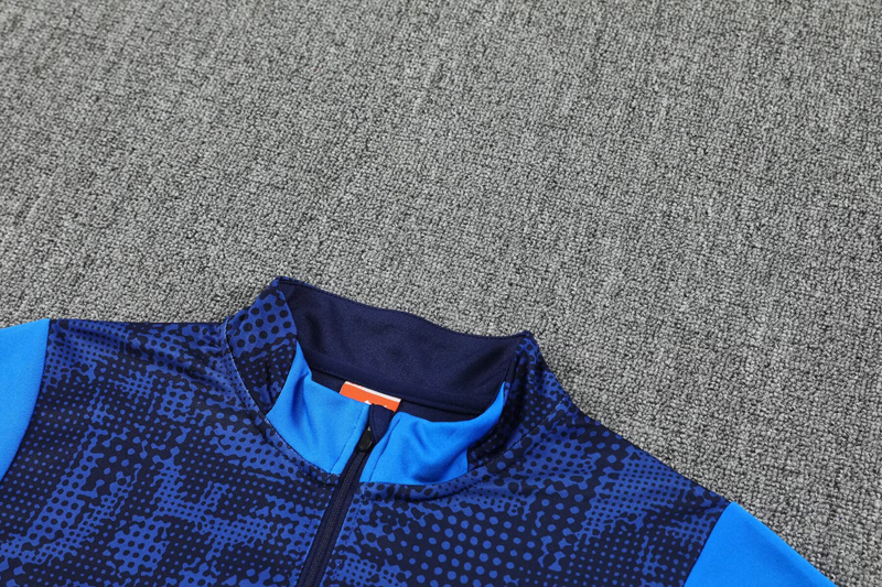 25-26 Marseille Royal blue Half Pull Tracksuit (半拉链)