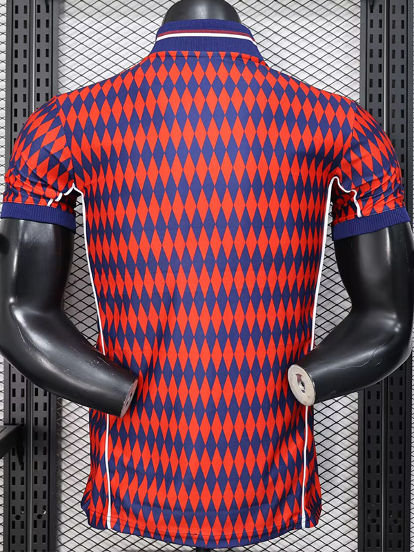25-26 Bayern Red Blue Casual Edition Player Version Soccer Jersey