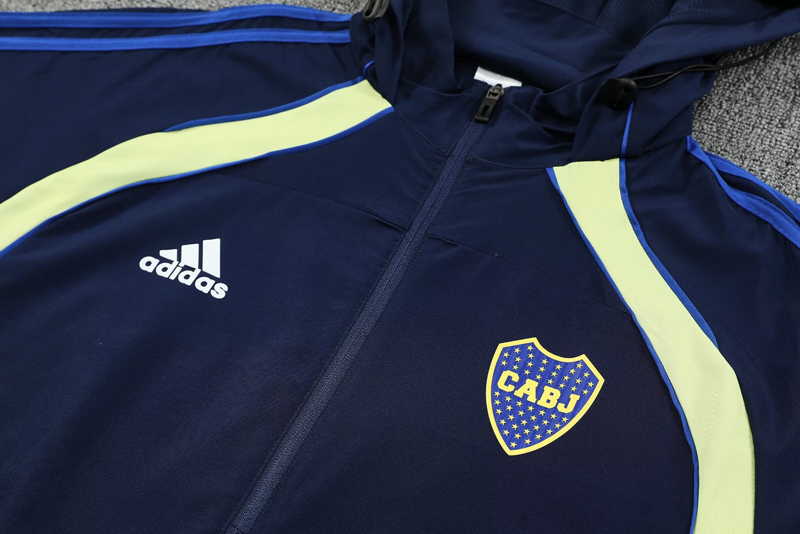 25-26 Boca Juniors Royal blue Hoodie Jacket Tracksuit