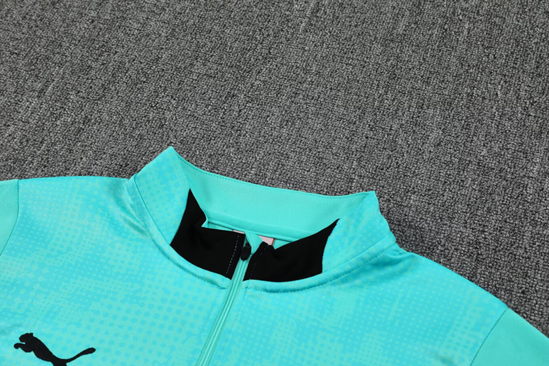 25-26 Marseille Lake blue Half Pull Tracksuit (半拉链)