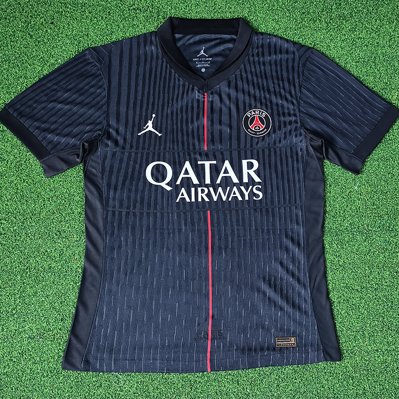 25-26 PSG Jordan Grey Player Version Soccer jersey