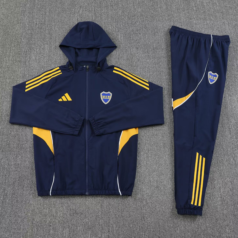 25-26 Boca Juniors Royal blue Hoodie Jacket Tracksuit